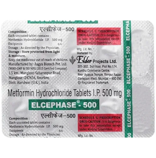 elcephase 500mg tablet 10's